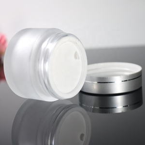 Pot vide en <span class=keywords><strong>verre</strong></span> transparent pour crème contour des yeux 50g – Idéal pour les crèmes cutanées - Product Image 2