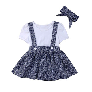 ชุดเดรสเด็กทารก เสื้อผ้าเด็กขายส่ง ชุดเอี๊ยมเด็กผู้หญิงสำหรับฤดูร้อนจากจีน - Product Image 1