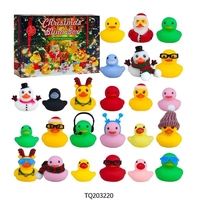 TOMMABO noël calendriers de l'avent boîte 24 pièces ornements noël dessin animé bain rose canard calendrier aveugle boîte jouets ensemble pour enfant