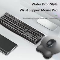 Tapis de souris ergonomique avec support de poignet amélioré, pour protection des tendons, avec base en silicone, pour le bureau, pour femme, à dégradé de couleurs