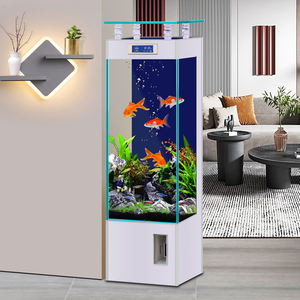 Aquarium en verre ultra clair pour aquarium sur pied, de petite à moyenne taille, peu <span class=keywords><strong>d</strong></span>'<span class=keywords><strong>entretien</strong></span> et sans changement <span class=keywords><strong>d</strong></span>'eau pour le salon - Product Image 1
