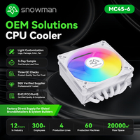 Refroidisseur ITX 90 mm avec 6 caloducs en cuivre, 150 W TDP, ARGB, pour distributeur en gros, avec logo personnalisé, OEM, conception compacte, prêt à l'emploi