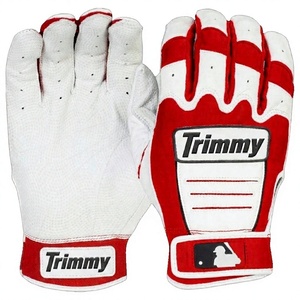 Trimmy Baseball Batting Gloves Full Finger Nylon Breathable Right-Handed Pitcher Left-Handed <b>Throw</b> Hook Loop Closure Outdoor - Product Image 1
