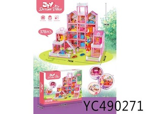 Yitecheng — maison <span class=keywords><strong>De</strong></span> poupée <span class=keywords><strong>De</strong></span> rêve pour enfants, nouveau, <span class=keywords><strong>2022</strong></span> pièces, 172, bricolage, meubles, 1/12 - Product Image 4