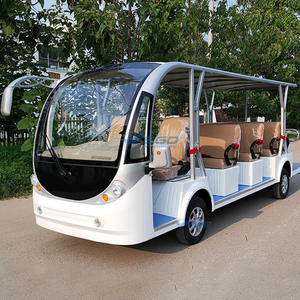 Autobús Eléctrico Solar Nuevo para Transporte en Zoológicos, Autobús Turístico de 11-14 Asientos con 4 Ruedas, Mini Autobús - Product Image 4