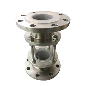 Mirilla de Acero Inoxidable de Paso Recto con Revestimiento de Flúor para Tuberías Químicas, Conexión de Brida Anticorrosión - Product Image 4