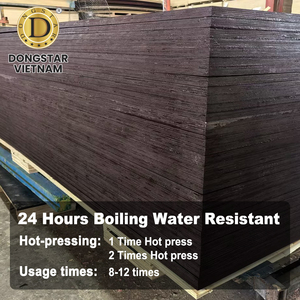 Vietnam Black Film Faced Plywood 18mm Birch Core WBP <b>Glue</b> Waterproof <b>Concrete</b> Formwork Plywood - Product Image 3