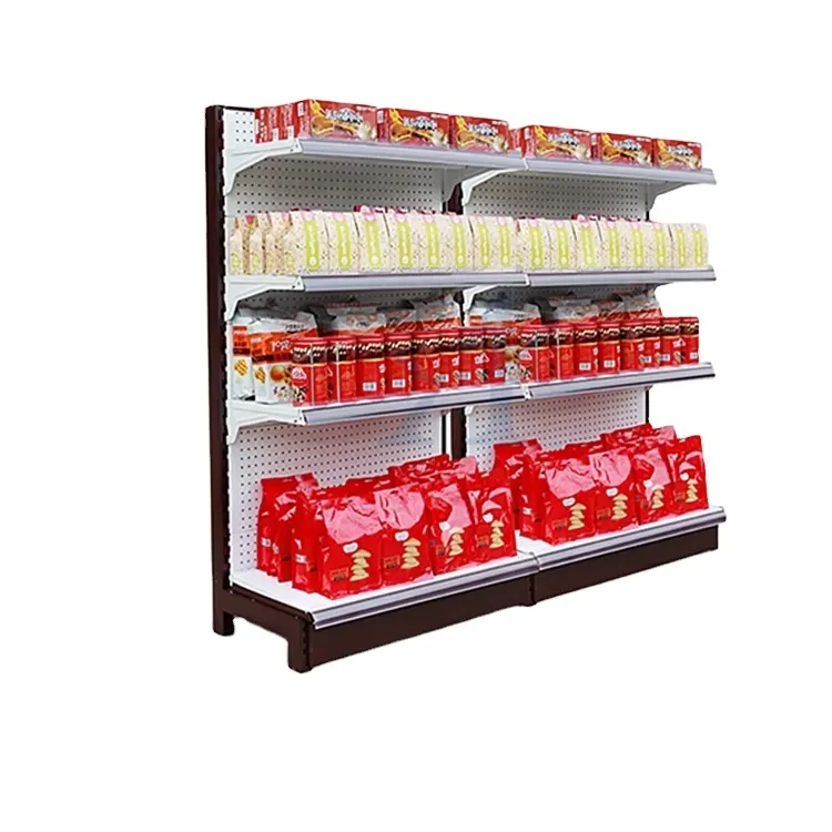 900*450*1500mm 4 Ebenen Metall Supermarkt Regal, End regal