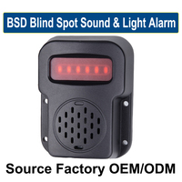 Angepasster Sprach-BSD-Totwinkelassistent mit roter LED-Blinkanzeige und Summer, IP68 Luftfahrtstecker, Alarm-Flotten-Sicherheitskit, OEM/ODM 1080P