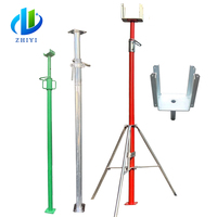 Accessoires d'échafaudage réglables en acier de 3 à 5m Puntales Metalicos et crics d'étaiement en métal Accessoires de support pour construction