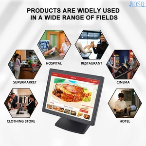 15 "ổn định vỏ kim loại thiết bị đầu cuối POS Windows 8 + 128GB All-in-One màn hình cảm ứng tiền mặt đăng ký cho bán lẻ khách sạn - Product Image 6