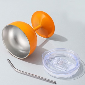 New 304 Thép Không Gỉ <span class=keywords><strong>Mini</strong></span> Cao Rượu Vang Thủy Tinh 5Oz Giá Trị Màu Sắc Cao Hình Chữ U Thủy Tinh Với Nắp Cho Nhà Rượu Vang Đỏ Ly - Product Image 4