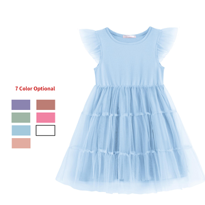 Abiti estivi per bambine 2025 nuovo abito da bambina Tulle di alta qualità festa di compleanno per bambine dolce vestito da principessa - Product Image 1