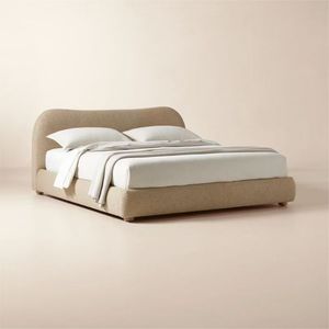<span class=keywords><strong>Letto</strong></span> Nordico Moderno Minimalista in Pelle di Pecora - <span class=keywords><strong>Letto</strong></span> <span class=keywords><strong>Matrimoniale</strong></span> per Camera da <span class=keywords><strong>Letto</strong></span> Principale, <span class=keywords><strong>Letto</strong></span> Nuziale Imbottito Color Crema - Product Image 2