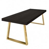 Table de conférence en bois massif, bureau long et ensemble de chaises, mobilier moderne et simple, table de négociation, table d'ordinateur
