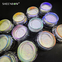 Poudre multichrome Aurora Sheenbow, paillettes, pigment duochrome, poudre libre néon, poudre de fard à paupières caméléon pour le maquillage