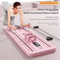 YETFUL Home Fitness Training Roues abdominales multifonctionnelles Pilates Reformer Board Pliable
