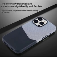 Pour iPhone 16 Pro Max étui double couleur couverture magnétique iPhones 16 Plus 15 14 13 12 fente pour carte en cuir coque de téléphone accessoires 2024
