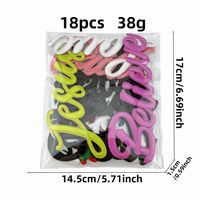 Vente en gros Brodé à repasser Évider Dieu Jésus Foi amour Prier Mots Chapeau Patch pour Vêtements Portefeuilles Décoration