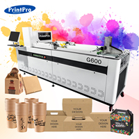 Printpro nouveau style 800mm largeur imprimante imprimante numérique à passage unique emballage ondulé haute productivité imprimante à un passage