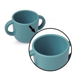 Tasse compacte en silicone avec poignée pour petit-déjeuner, fruits, flocons d'avoine, lait, eau – Idéale pour la publicité (vente en gros) - Product Image 3