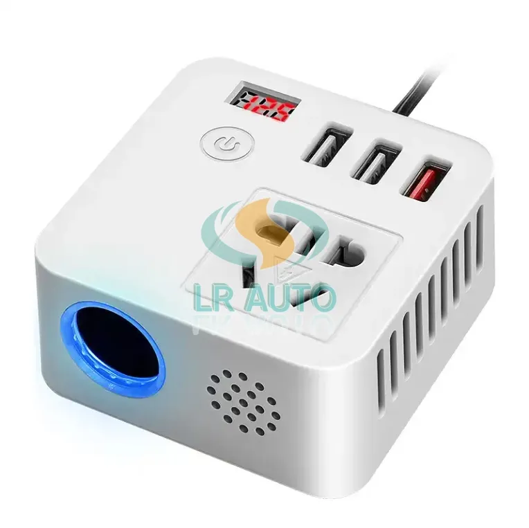 Nouveau chargeur de véhicule onduleur 12V 24V à 220V convertisseur de puissance universel QC3.0USB prise de charge rapide