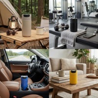 Gobelet isotherme de voyage et de camping résistant aux rayures, qualité alimentaire, 400 ml, double paroi en acier inoxydable, tasse à café