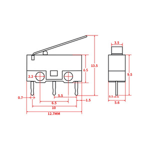 Accesorio para Impresora 3D, Interruptor de Límite Tipo Micro Motion 26 con Cable para Uso DIY - Product Image 2