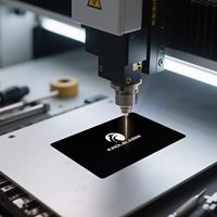 Vente en gros de plaques en aluminium pour gravure laser 86*54 mm, épaisseur 0,2 mm, cartes de visite en métal VIP, logo personnalisé sur le dos