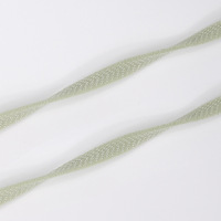 Lacets élastiques 6 mm à motif flèche avec boucle capsule, couleur argent/or, en polyester, toutes saisons, pour garçons et filles