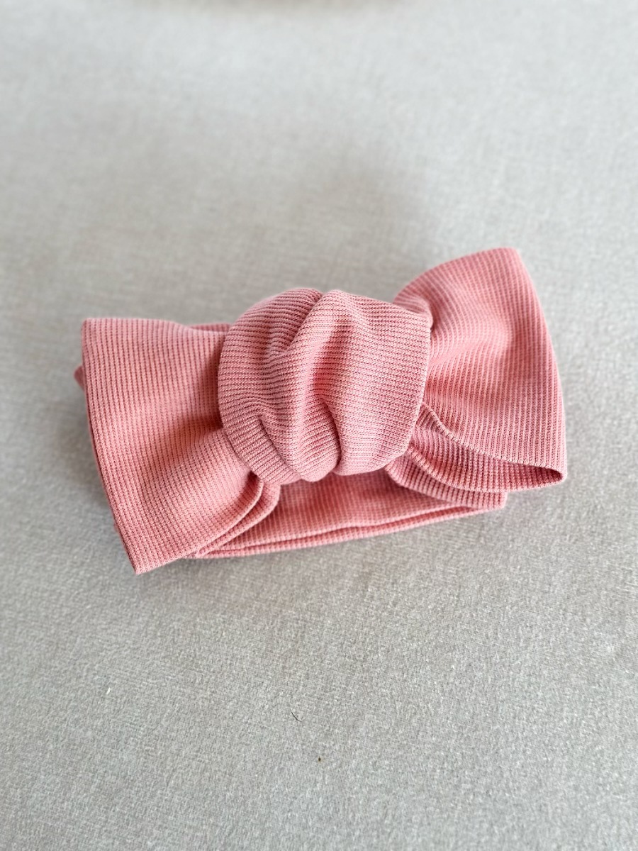 Fascia per capelli rosa1