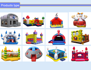 Kinder verspielte Luft matratze Spielzeug Große aufblasbare Burg mit Rutsche Ausrüstung Park Trampolin Spielzeugs tände - Product Image 4