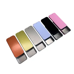 Custom Printed Small Slide Tin Box For Chocolate Cnadle Lip Balm Candy Mint Sweet Packafing