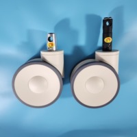 Roues médicales de 5 pouces avec blocage central et contrôle de direction pour lits d'hôpital et mobilier hospitalier