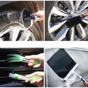 Ensemble d'outils de <span class=keywords><strong>nettoyage</strong></span> de <span class=keywords><strong>voiture</strong></span> en tissu Chiyu MC104, 15 pièces, kit de <span class=keywords><strong>nettoyage</strong></span> de surface de peinture des roues intérieures avec boîte à outils de rangement - Product Image 3