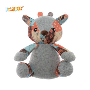 Famipet, оптовая продажа, лидер продаж, набор прочных игрушек для собак, мягкие плюшевые пищалки, игрушки для собак - Product Image 6