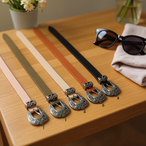 Cintura Inzhi Pu 2.5Cm con Fibbia a Piastra in Lega, Moda Casual Femminile - Product Image 2