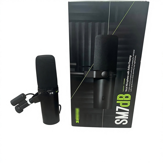 Factory Directly SM7DB Portable Aluminium Alloy Wired Dynamic Microphone for Live Streaming Recording Studios Voice-over