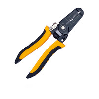 Ensemble de pinces à dénuder et à sertir multifonctions en acier à haute teneur en carbone avec étui rigide - Outils essentiels à commande manuelle
