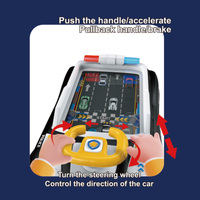 Jouets de volant avec musique et lumière, simulation d'aventure pour enfants, jouet de course automobile et jeu éducatif, jouets de voiture musicaux