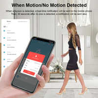 Tuya WIFI 90 °   Détecteur de mouvement corporel intelligent sans fil, système de sécurité domestique avec application Smart Life pour surveillance à distance