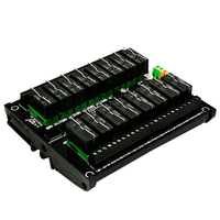 Amplificateur de commande de PC, 16a, 12V, module relai de communication rs232, avec rail de guidage, prend en charge le protocole Modbus