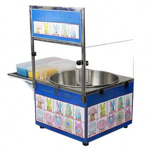 Machine à Barbe à Papa Entièrement Automatique Professionnelle pour la Production de Barbe à Papa Sucrée - Product Image 2