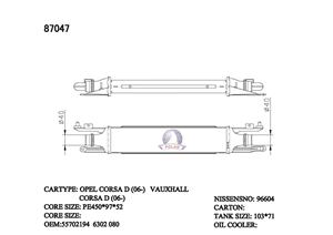 อินเตอร์คูลเลอร์หม้อน้ำสำหรับ <span class=keywords><strong>Opel</strong></span> Vauxhall <span class=keywords><strong>Corsa</strong></span> D 06-14 55702004 6302078 6302080 87047 - Product Image 3