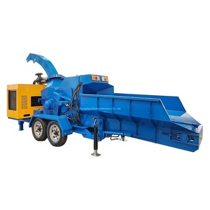 Trituradora de madera grande móvil con trituradora de placas de cadena para residuos de madera húmeda y seca, trituradora de ramas de madera. - Product Image 5
