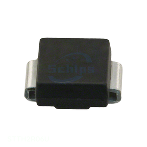 Single Diodes Electronic Component Distributor DO-214AA, SMB Manufacturer Channel STTH2R06U DIODE STANDARD 600V 2A SMB - Product Image 1