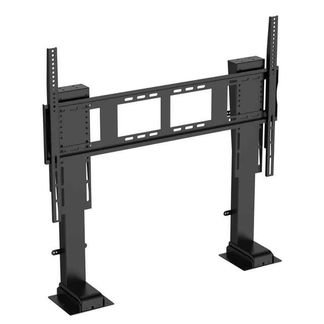 Dual Motor Remote Control Motorized TV Floor Stand Electric Tv Lift Dual Motor