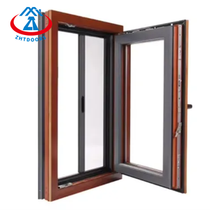 Finestre in Fibra di Vetro ZHTDOORS, Finestra a Battente con Doppi Vetri in Alluminio 24 X 48, Vetro Antiurto Nero - Product Image 1