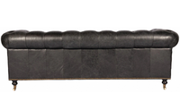 Sofá Chesterfield de 2 Plazas de Calidad Premium con Cuero de Lujo y Colores Personalizables - Para Sala de Estar y Comodidad en Villas