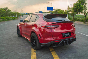Nouveau kit carrosserie pour <span class=keywords><strong>Alfa</strong></span> Romeo Stelvio 1ère génération <span class=keywords><strong>SUV</strong></span> 2017- avec diffuseur en fibre de carbone, mise à niveau retrofit - Product Image 2
